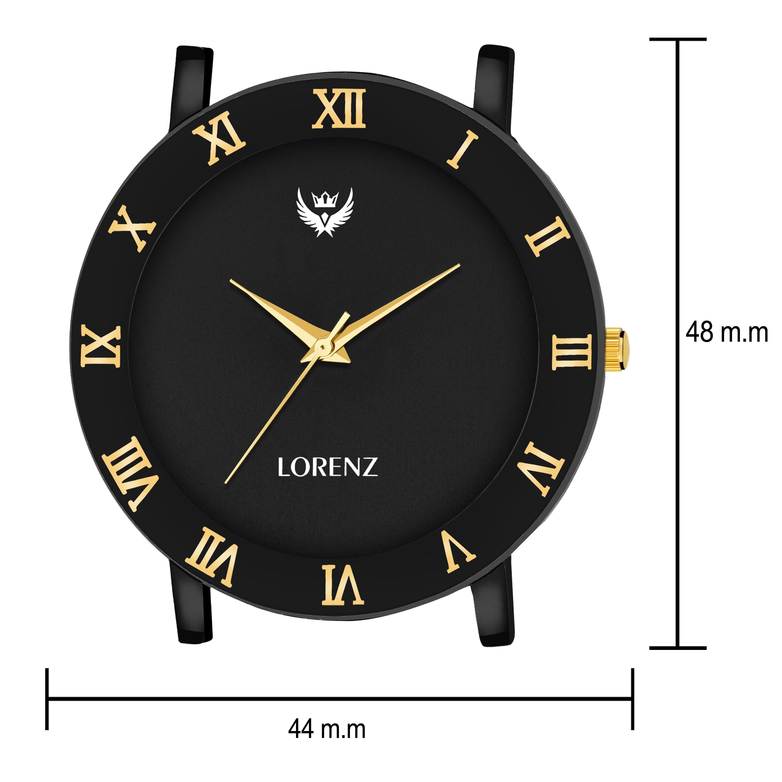 Lorenz Leather Strap & Black Roman Dial Analogue Watch for Men Roposo Clout