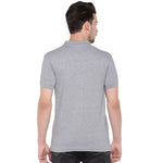 Cotton Blend Solid Half Sleeves Polo T-Shirt Roposo Clout