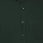 SREY Men Slim Fit Solid Dark Green Formal Shirt Roposo Clout