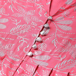 PANNKH Pink Foil Printed Cowl Kurta Roposo Clout