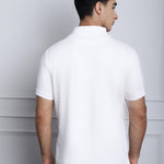 Door 74 Mens Stripe Print White Color Regular Polo Tshirt Roposo Clout