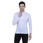 Cotton Blend Solid Full Sleeves T-Shirt Roposo Clout