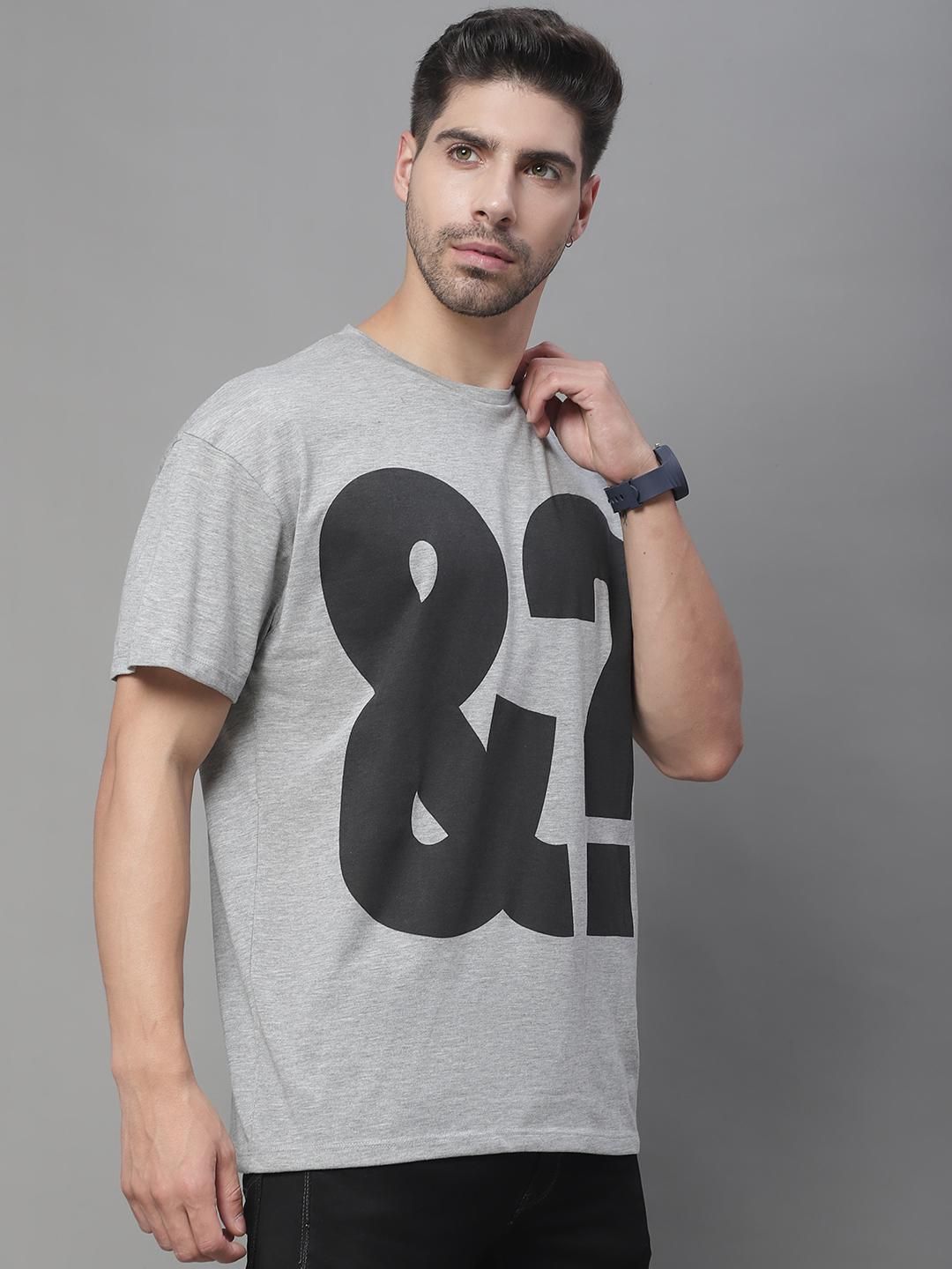 DOOR74 MENS &? PRINTED WHITE COLOR OVERSIZE FIT TSHIRT Roposo Clout