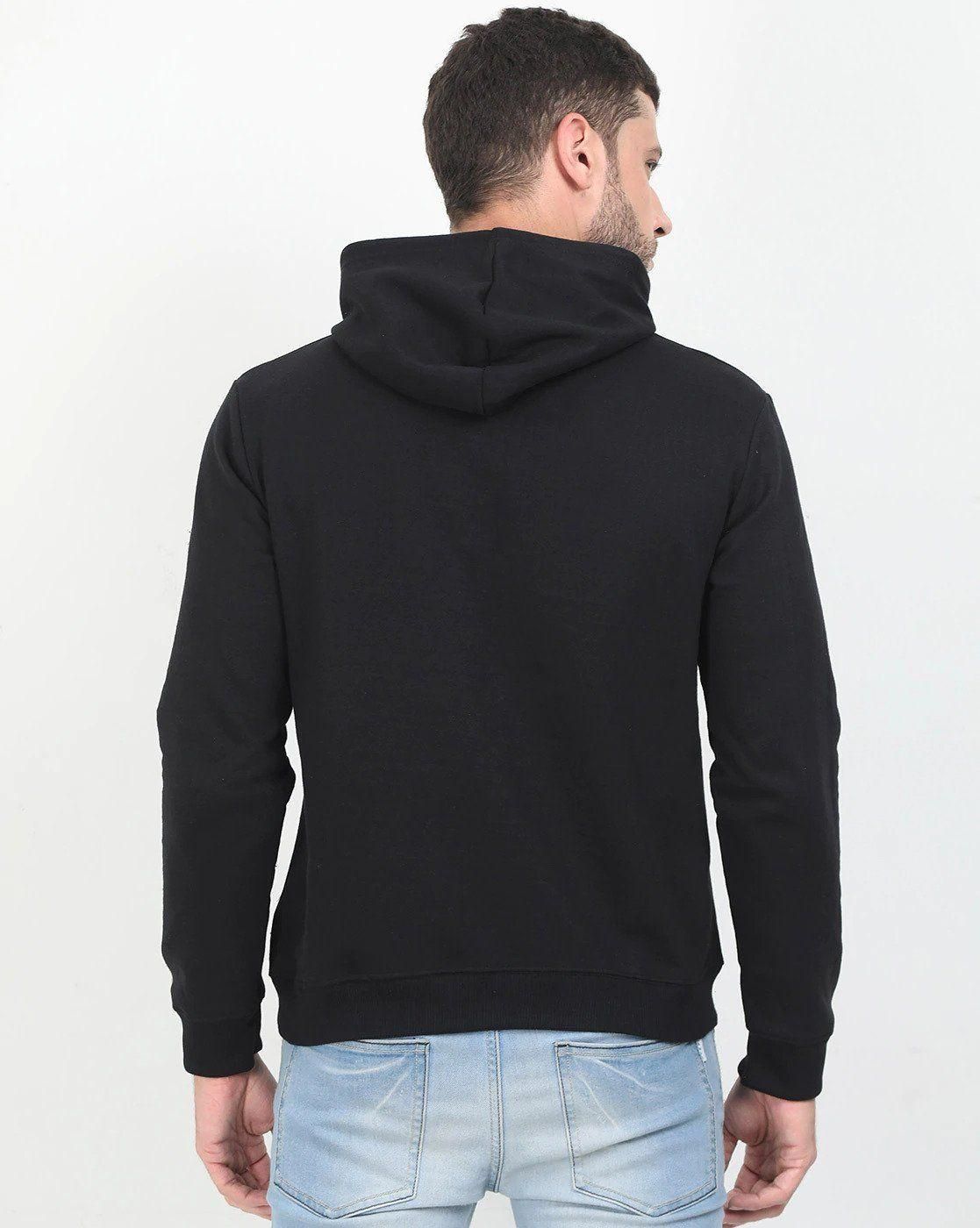 Cotton Blend Printed Full Sleeves Mens Hooded Neck T-Shirt Roposo Clout