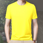 Men 4 Way Strecthable Round Neck T-shirt Roposo Clout