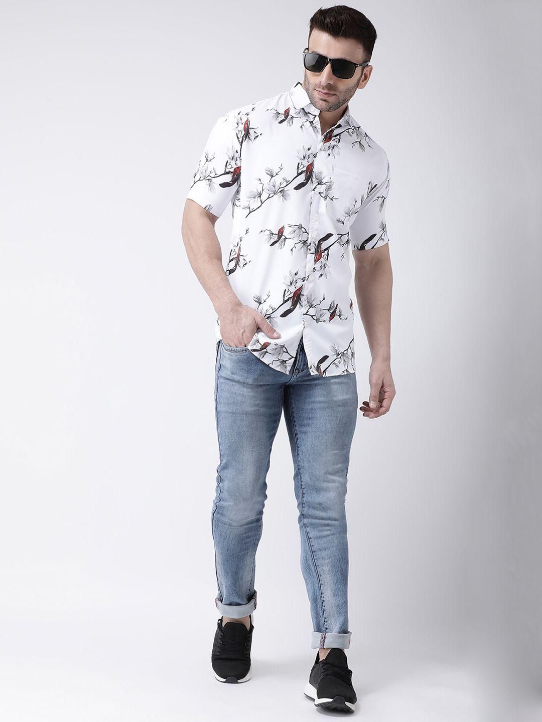 RAIG Printed Half Sleeves Casual Shirts Roposo Clout