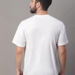 DOOR74 MENS PRINTED WHITE OVERSIZE TSHIRT Roposo Clout