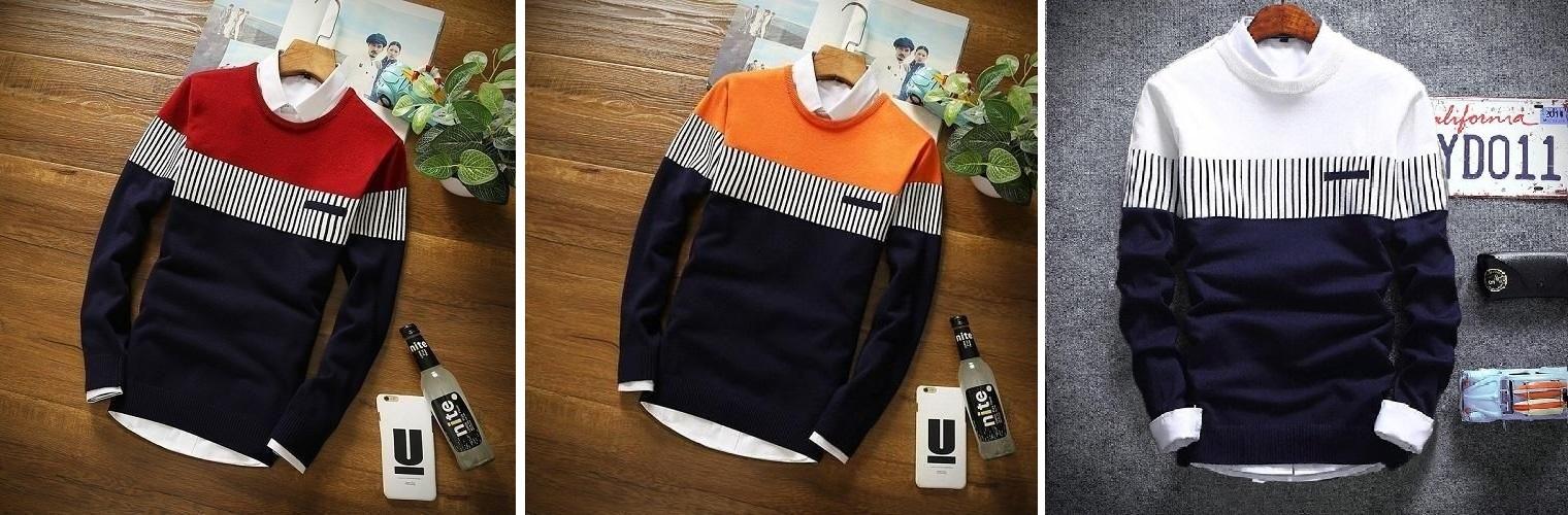 Cotton Color Block Round Neck Full Sleeves Mens T-Shirt (Pack of 3) Roposo Clout