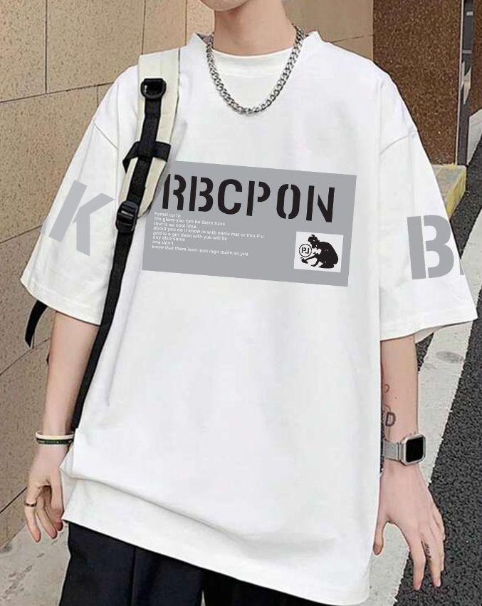 Manlino Mens White Oversized Graphic Printed T-Shirt Roposo Clout