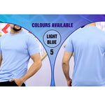 Pack of 10 Half Sleeves Round Neck T-shirts with Free Digital Watch Roposo Clout