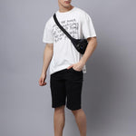 Door 74 Men Off White Graphic Printed Pure Cotton Oversized T-Shirt Roposo Clout