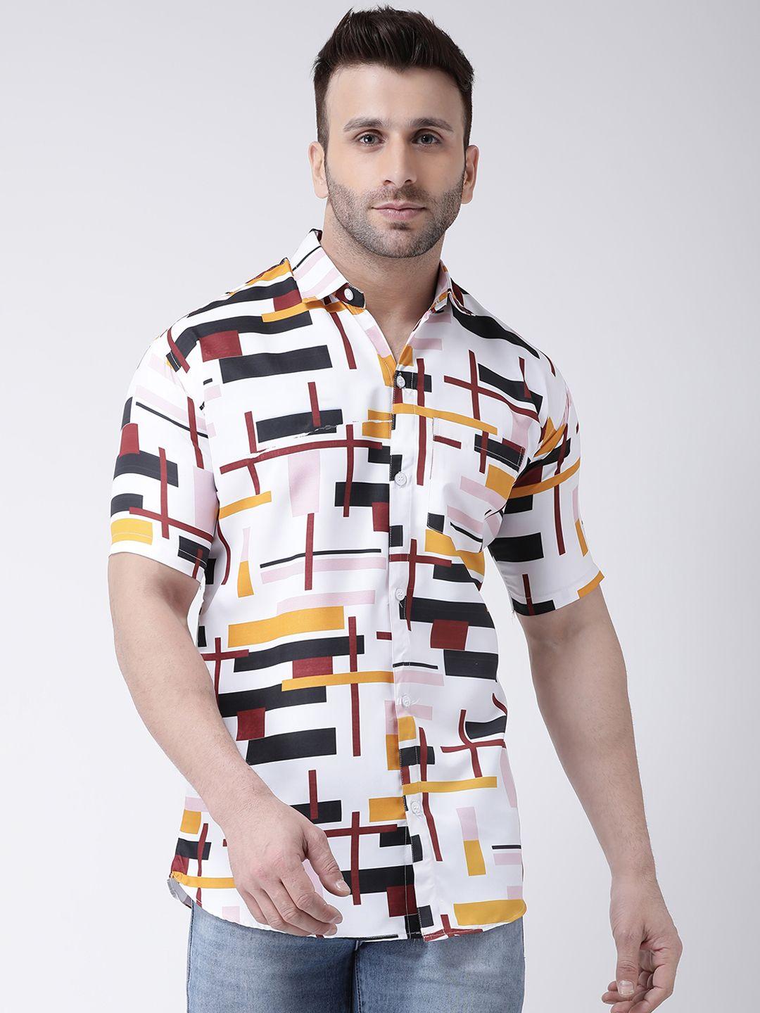 RAIG Printed Half Sleeves Casual Shirts Roposo Clout