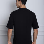 Door 74 Mens Tree Print Black Color Oversize Tshirt Roposo Clout