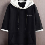 Men's Casual Hooded T-shirt Roposo Clout