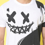 DOOR74 MENS PRINTED WHITE REGULAR TSHIRT Roposo Clout