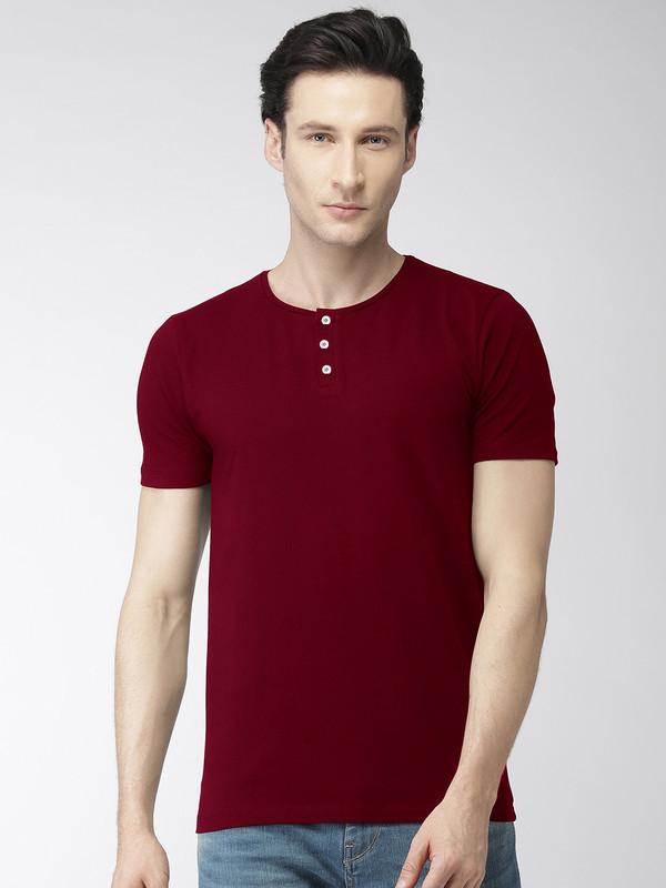 Mens Cotton Half Sleeve Round Neck Tshirt Roposo Clout