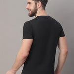 DOOR74 MENS PRINTED BLACK REGULAR TSHIRT Roposo Clout