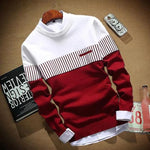 RED Cotton Blend Stripes Full Sleeves Regular Fit Sweatshirts Roposo Clout