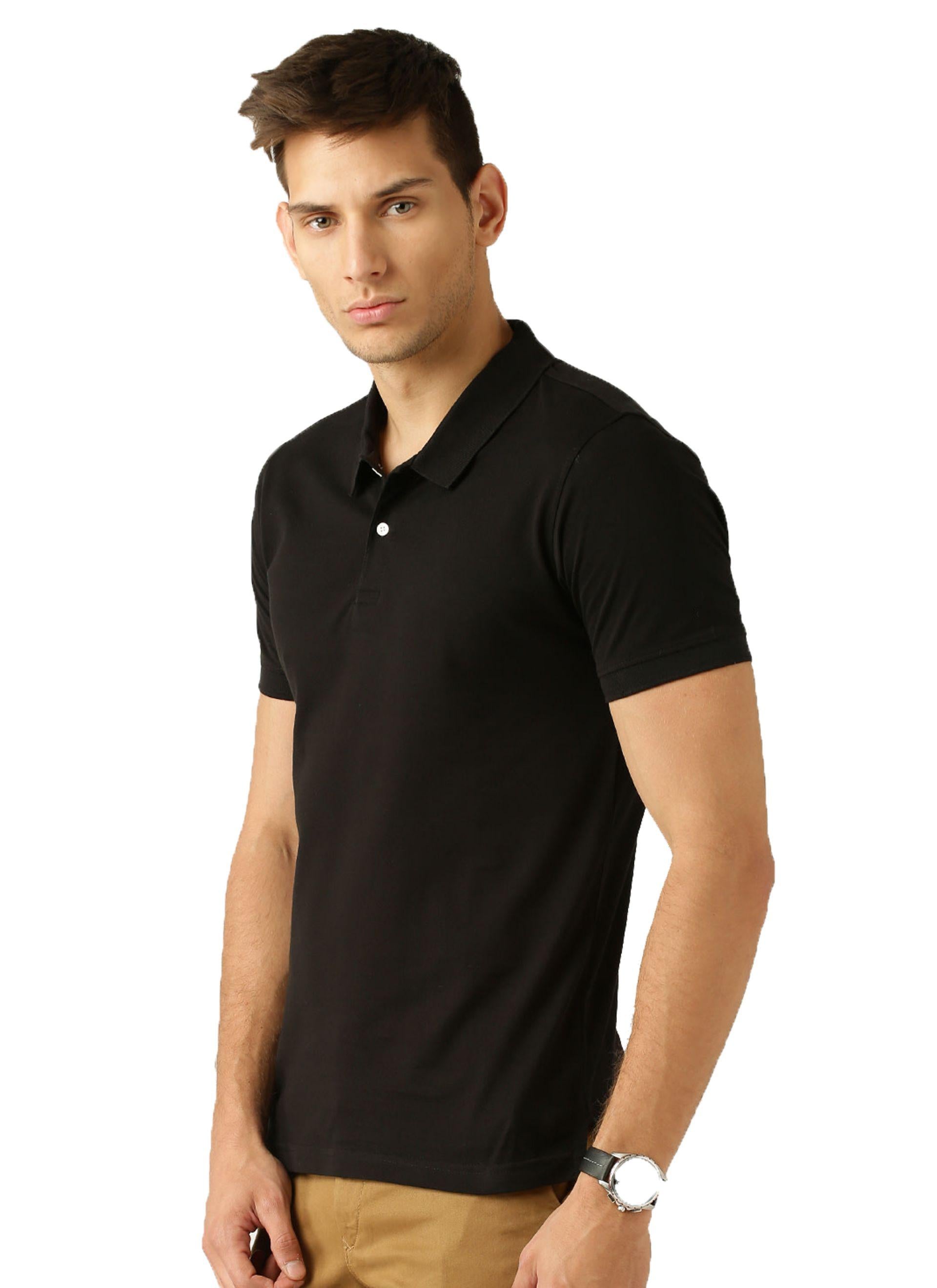 Poly Cotton Solid Half Sleeves Polo T-Shirts (Buy 1 Get 2) Roposo Clout