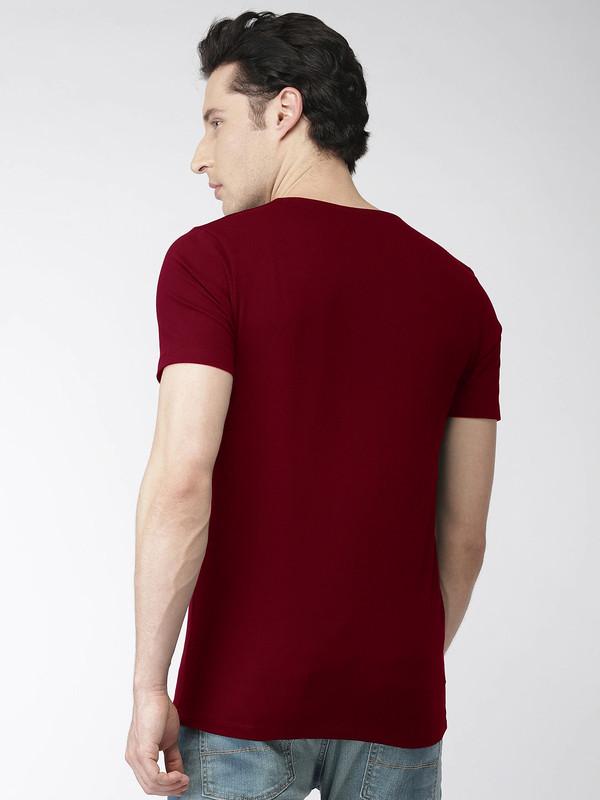 Mens Cotton Half Sleeve Round Neck Tshirt Roposo Clout