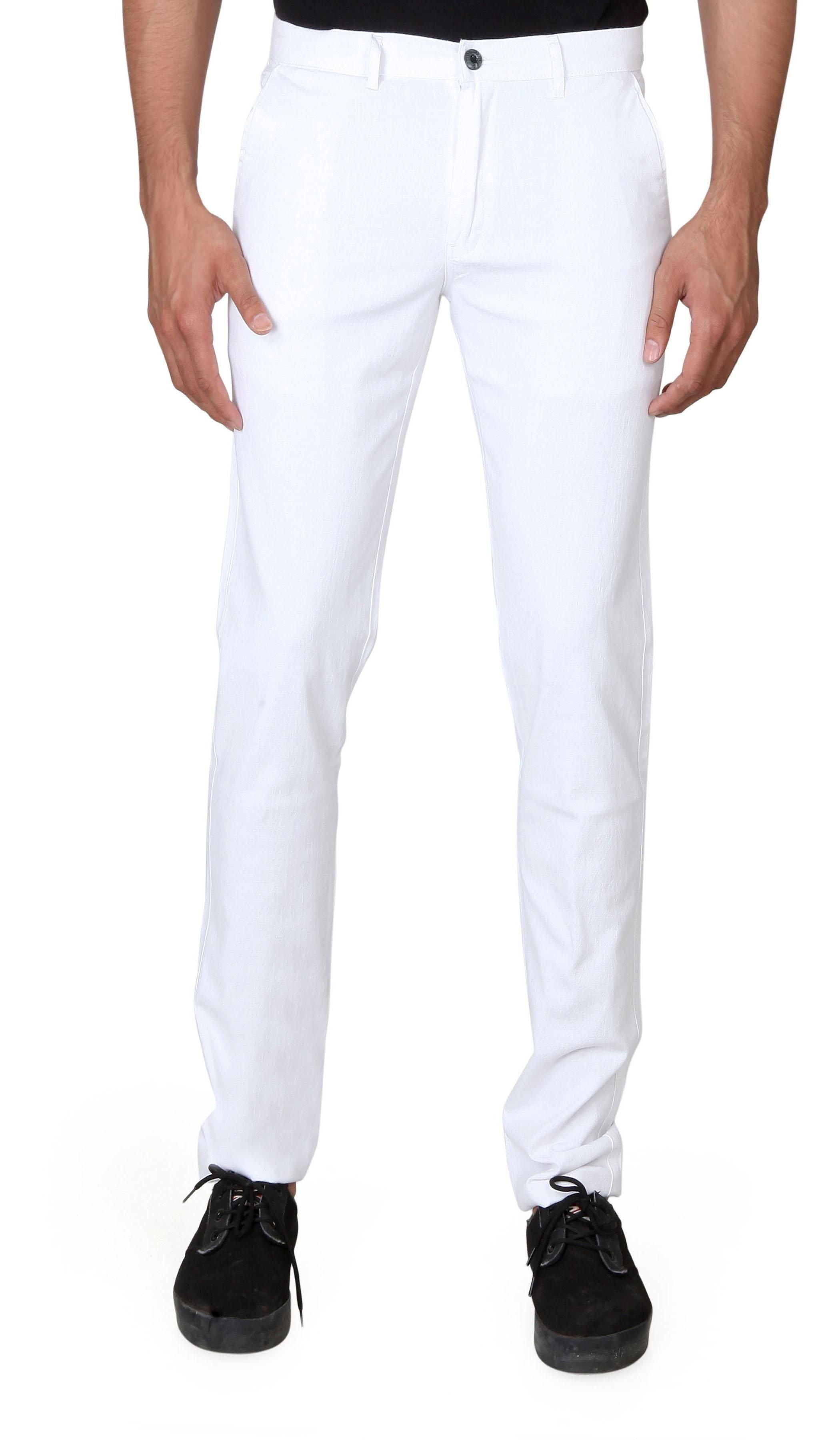 Cotton Solid Slim Fit Casual Trouser Roposo Clout