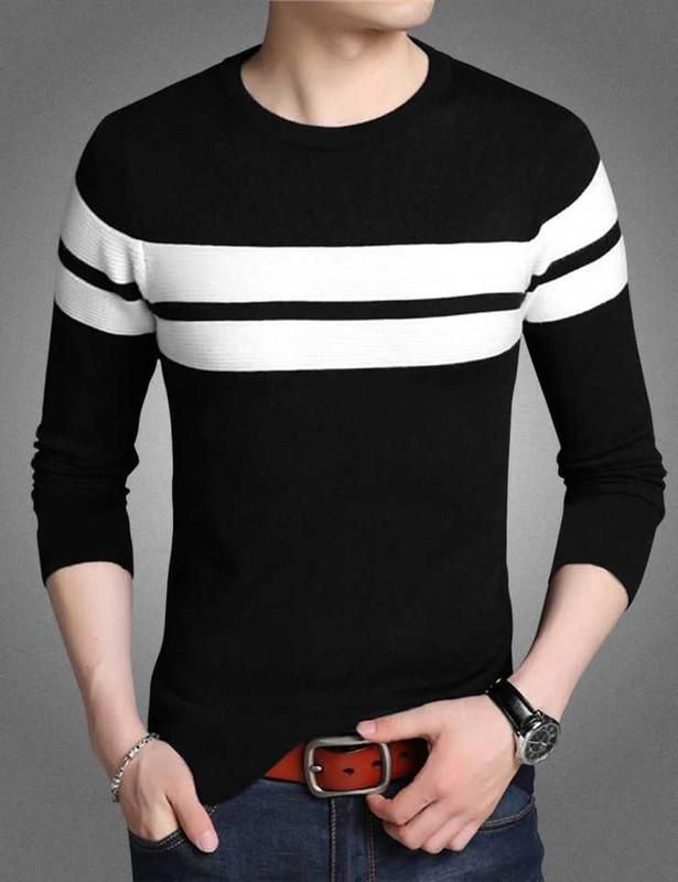 Tom Scott Cotton Blend Color Block Full Sleeves T-Shirt Roposo Clout