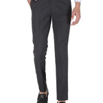 Mens Cotton Stretchable Solid Formal Trouser - shoponez.com