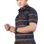 Men's Printed Casual Shirt Roposo Clout