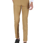 Mens Cotton Stretchable Solid Formal Trouser - shoponez.com