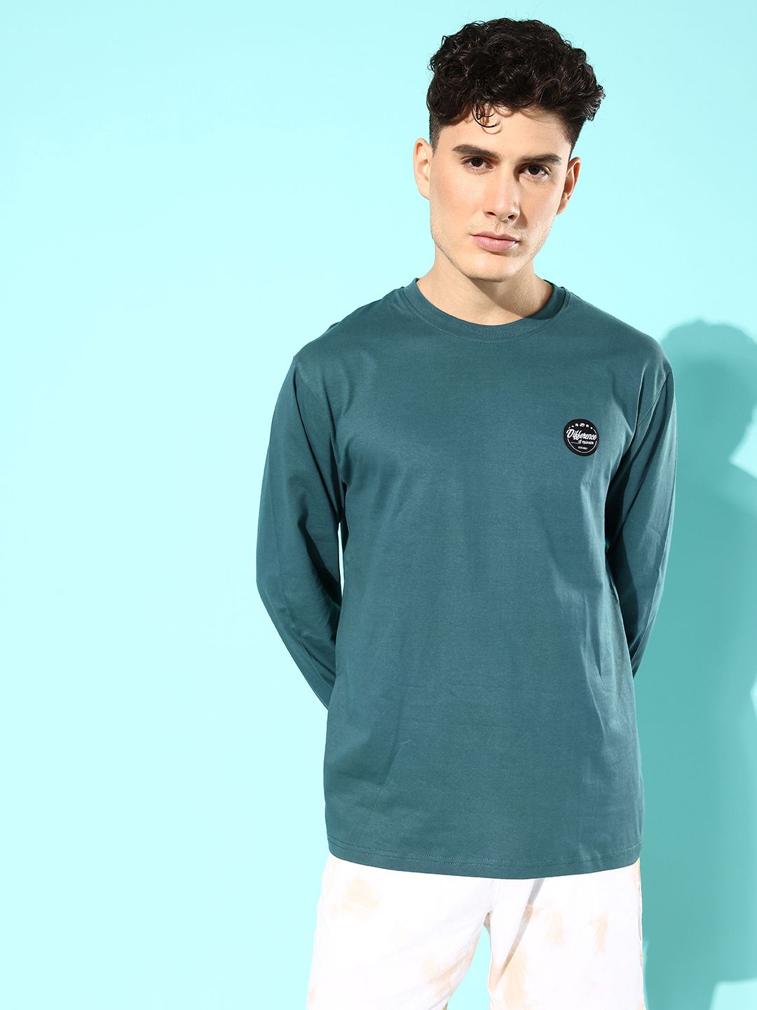 Difference of Opinion Green Oversized T-Shirt Roposo Clout