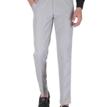 Mens Cotton Stretchable Solid Formal Trouser - shoponez.com