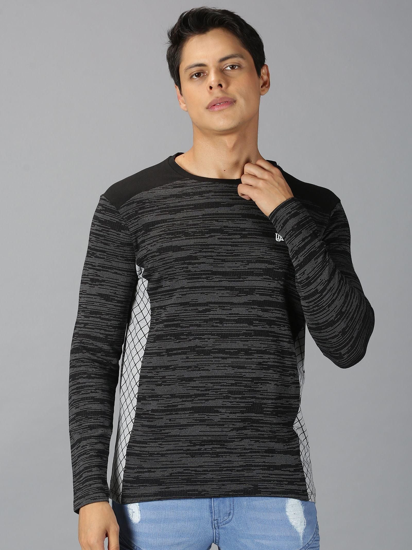 UrGear Cotton Printed Full Sleeves Round Neck Mens T-Shirt Roposo Clout