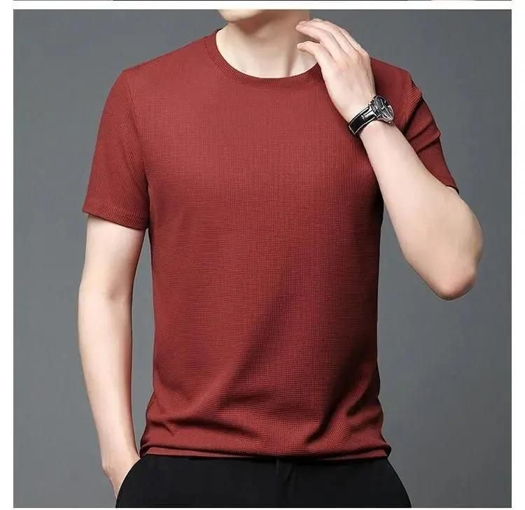 Men 4 Way Strecthable Round Neck T-shirt Roposo Clout