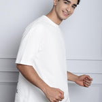 Door 74 Mens Chicago Printed Off White Color Oversized Tshirt Roposo Clout