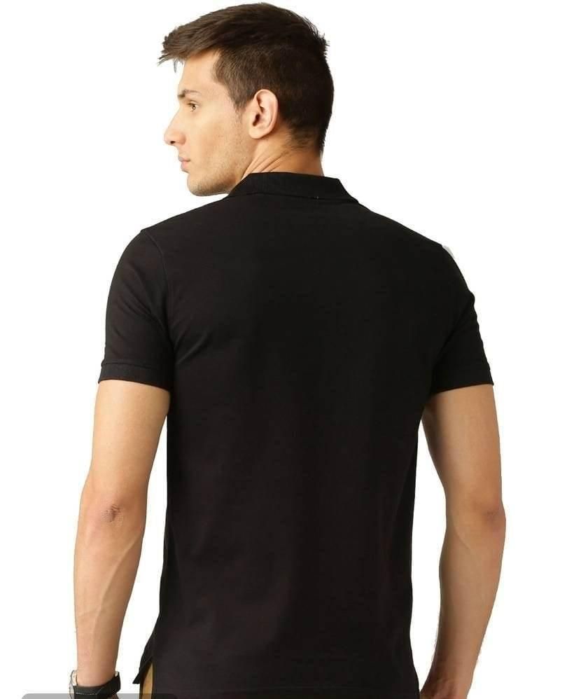 Cotton Blend Polo Neck Solid T-Shirt (Pack of 3) Roposo Clout