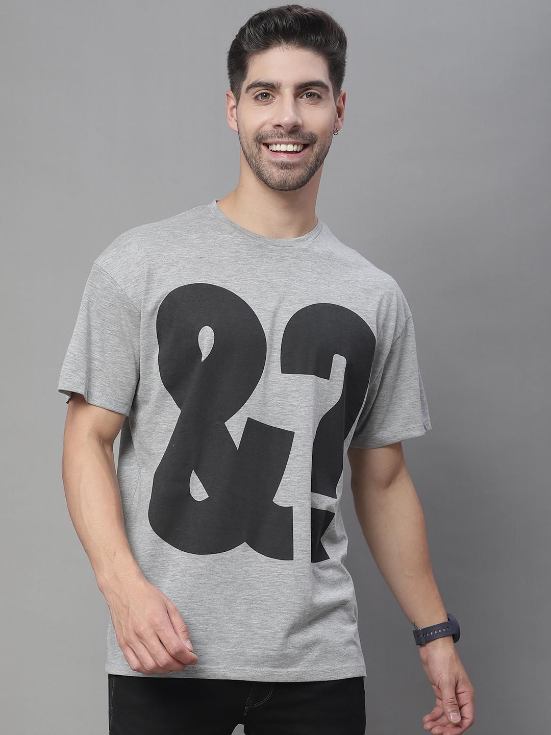 DOOR74 MENS &? PRINTED WHITE COLOR OVERSIZE FIT TSHIRT Roposo Clout