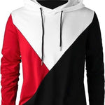 Cotton Blend Color Block Full Sleeves Hooded T-Shirt Roposo Clout