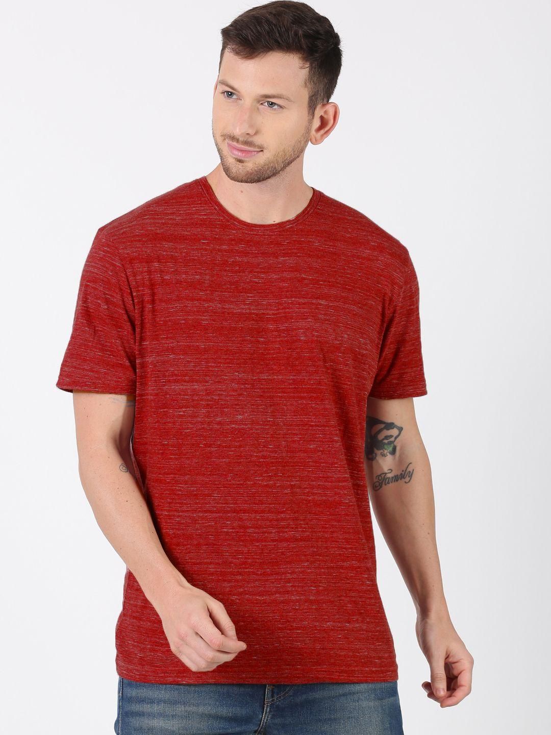 UrGear Cotton Solid Half Sleeves Mens Round Neck T-Shirt Roposo Clout