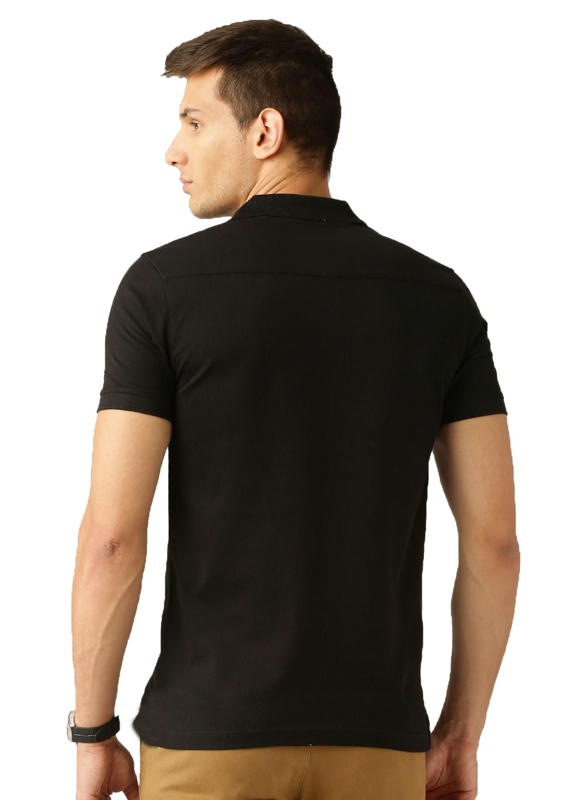 Poly Cotton Solid Half Sleeves Polo T-Shirts (Buy 1 Get 2) Roposo Clout