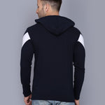 Cotton Color Block Full Sleeves Hooded T-Shirt Roposo Clout