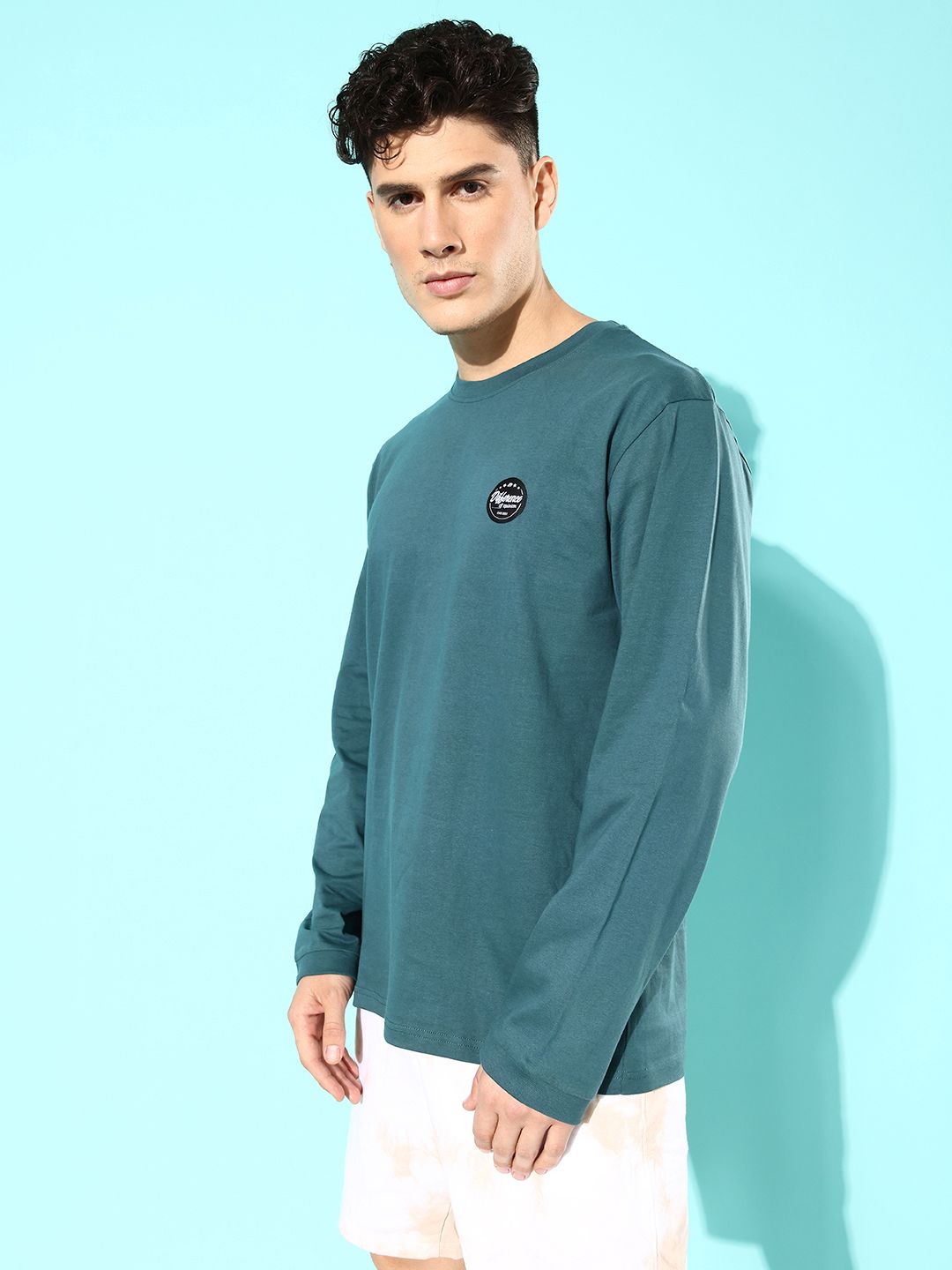 Difference of Opinion Green Oversized T-Shirt Roposo Clout