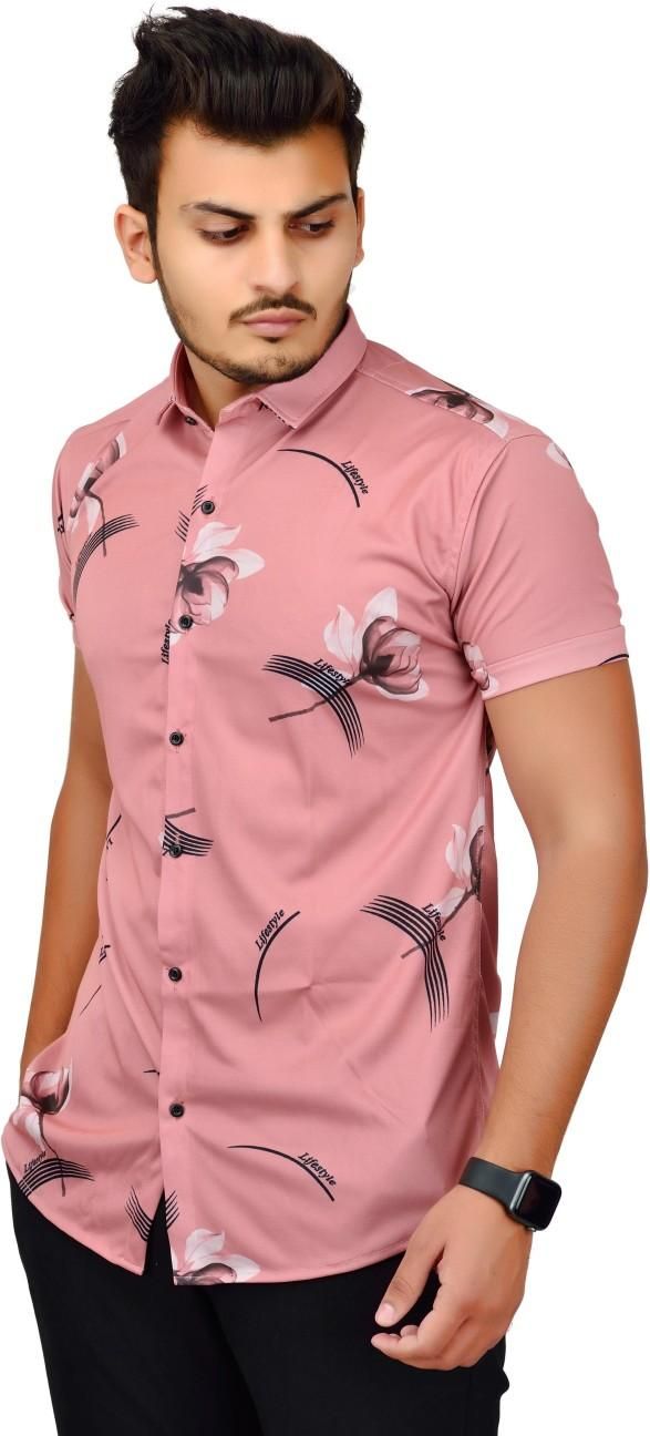 Lycra Printed Men's Shirt Roposo Clout