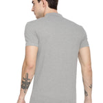 Poly Cotton Solid Half Sleeves Mens Polo T-Shirt Roposo Clout