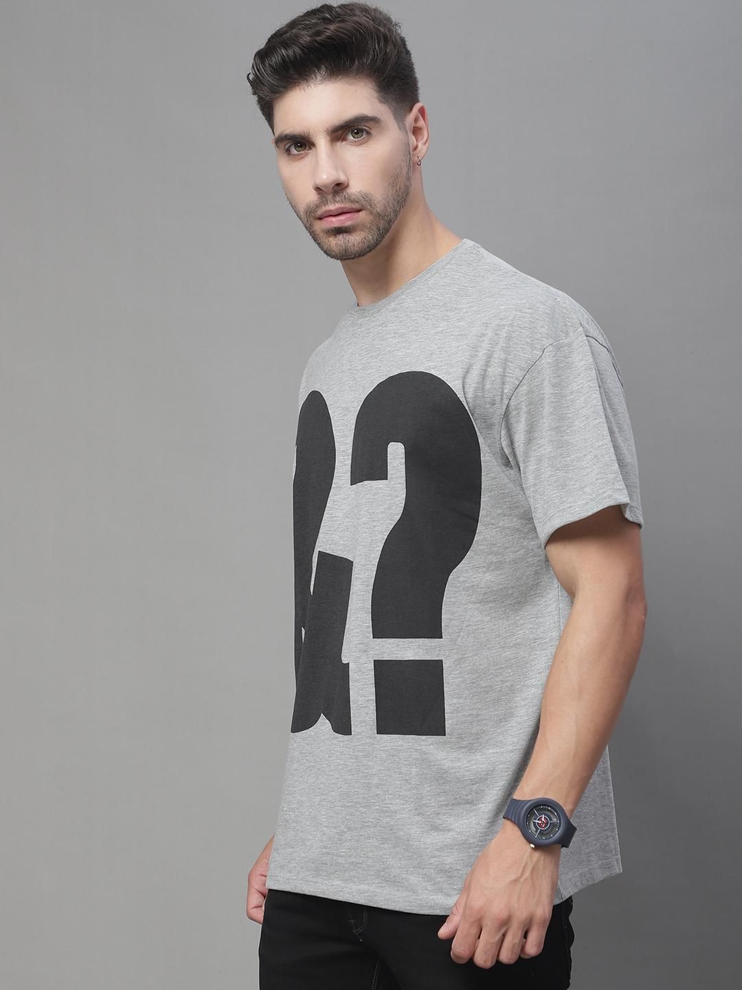 DOOR74 MENS &? PRINTED WHITE COLOR OVERSIZE FIT TSHIRT Roposo Clout