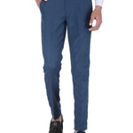 Mens Cotton Stretchable Solid Formal Trouser - shoponez.com