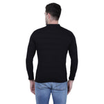 Cotton Blend Solid Full Sleeves T-Shirt Roposo Clout