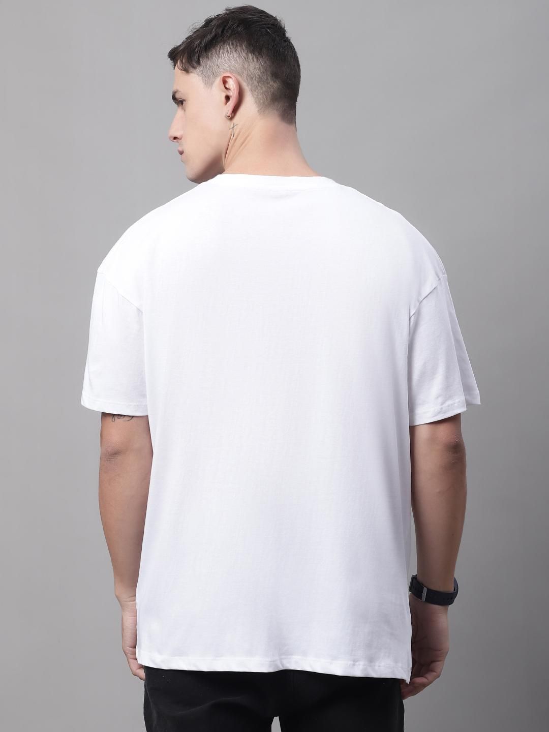 DOOR74 Mens FUTURE Printed White TSHIRT Roposo Clout