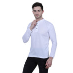 Cotton Blend Solid Full Sleeves T-Shirt Roposo Clout