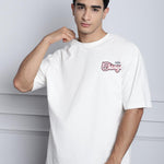 Door 74 Mens Chicago Printed Off White Color Oversized Tshirt Roposo Clout