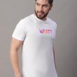 DOOR74 MENS PRINTED WHITE REGULAR TSHIRT Roposo Clout